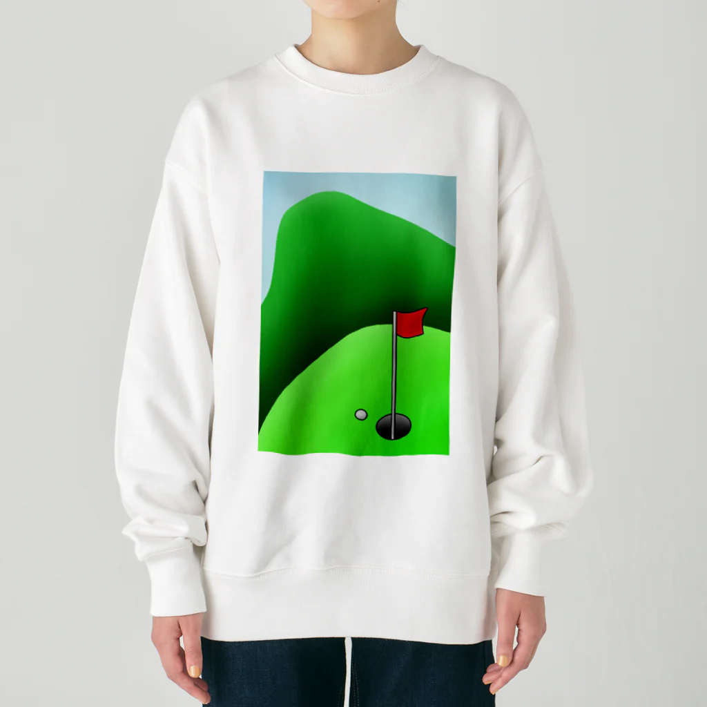 Lily bird（リリーバード）の長くのびるゴルフ場 Heavyweight Crew Neck Sweatshirt