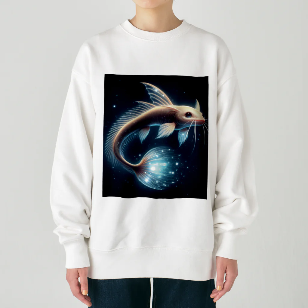 Create your own originalのスター・フィッシュキャット Heavyweight Crew Neck Sweatshirt