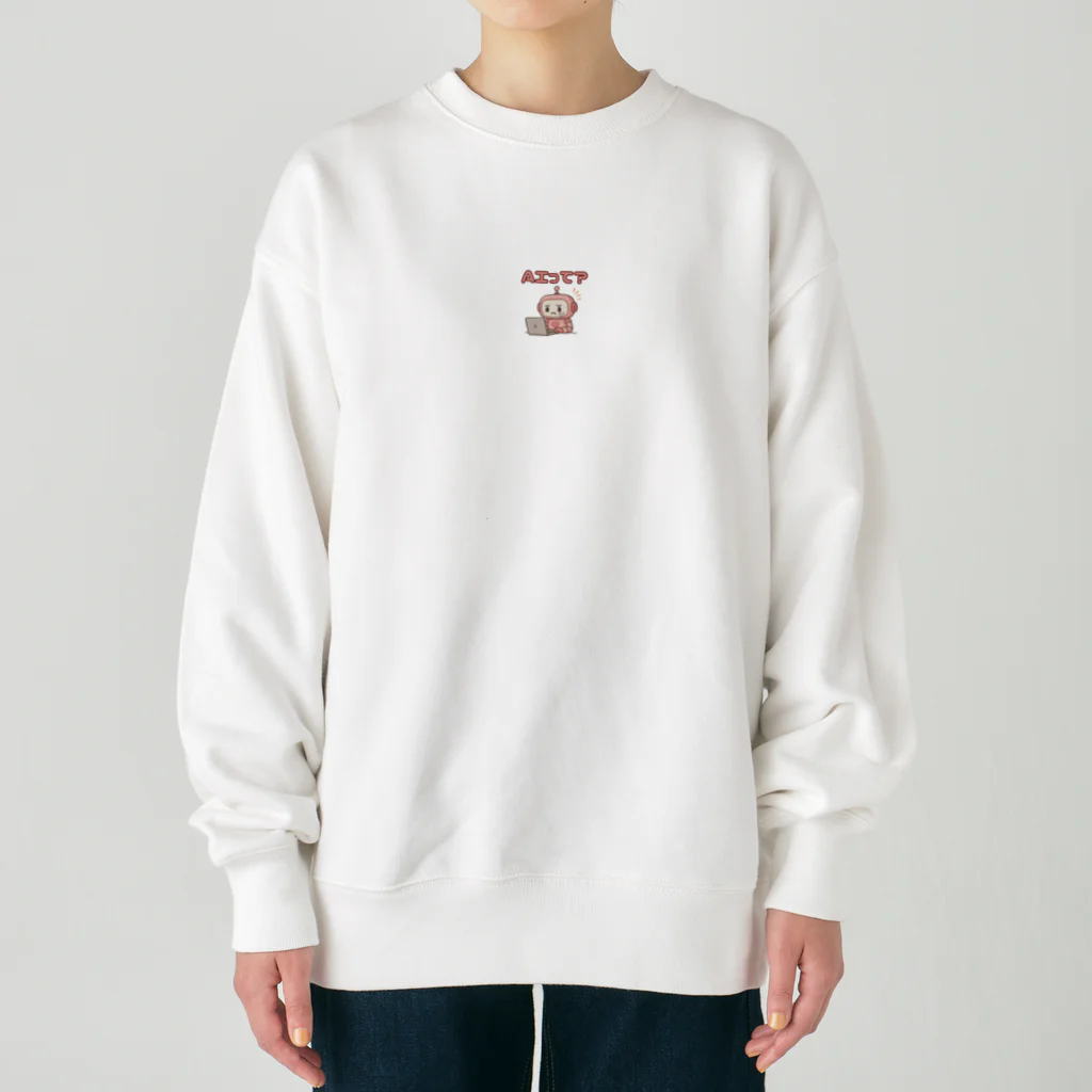 Kazumaのショップの奮闘中のAIロボット Heavyweight Crew Neck Sweatshirt