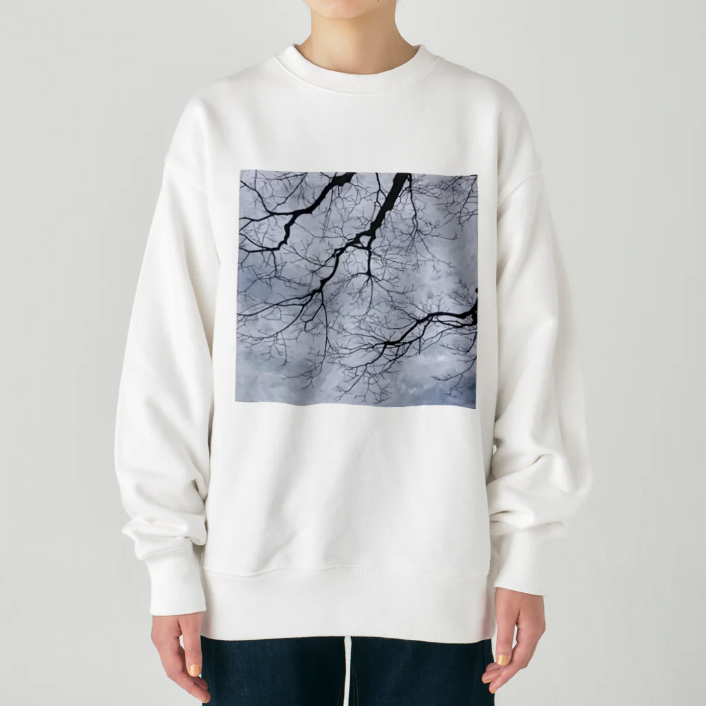 采-aya-の道中、冬 Heavyweight Crew Neck Sweatshirt