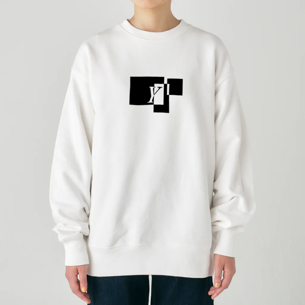 シンプルデザイン：Ｔシャツ・パーカー・スマートフォンケース・トートバッグ・マグカップのシンプルデザインアルファベットY Heavyweight Crew Neck Sweatshirt