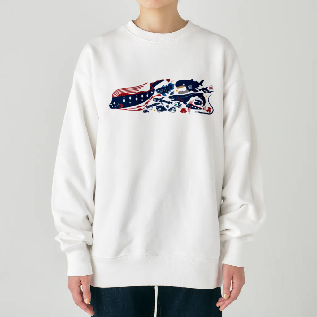 みなとまち層の深海魚A Heavyweight Crew Neck Sweatshirt