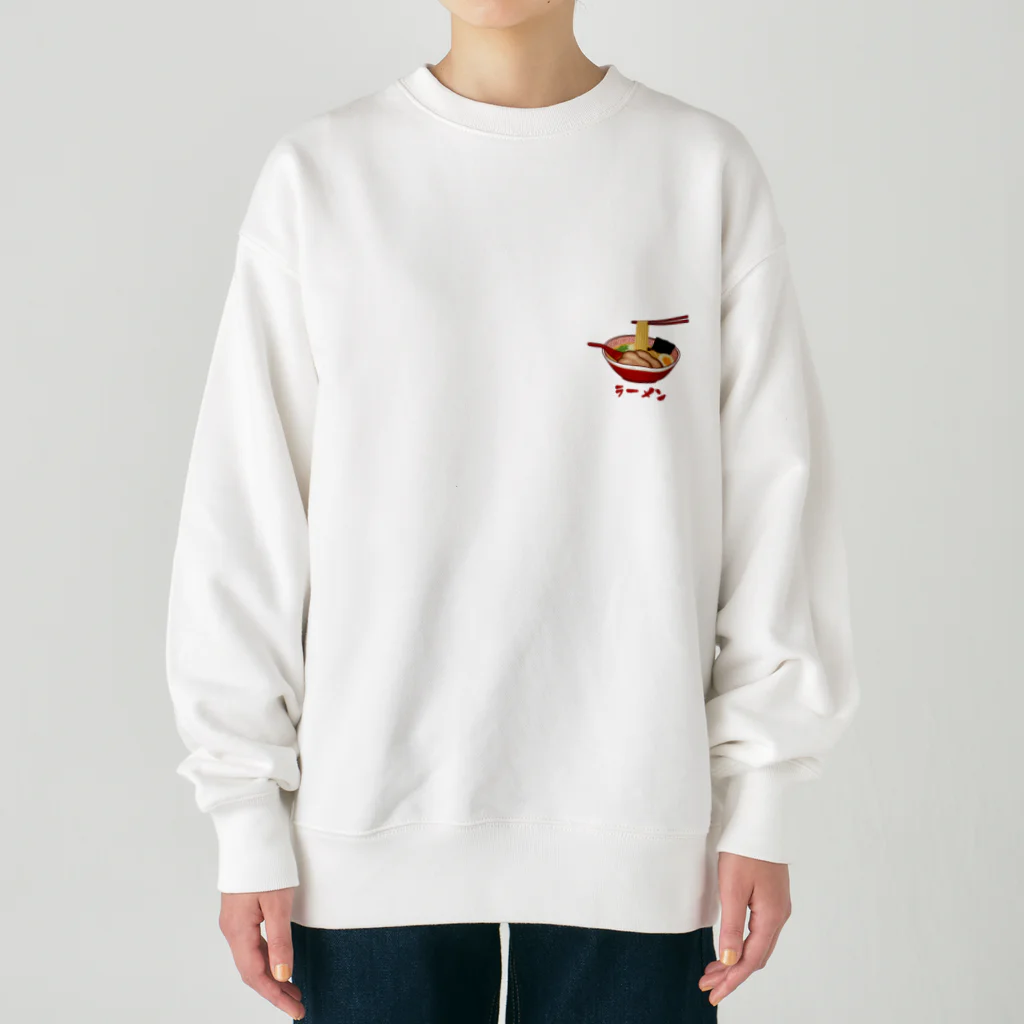 すとろべりーガムFactoryのラーメン (ワンポイント ミニ) Heavyweight Crew Neck Sweatshirt