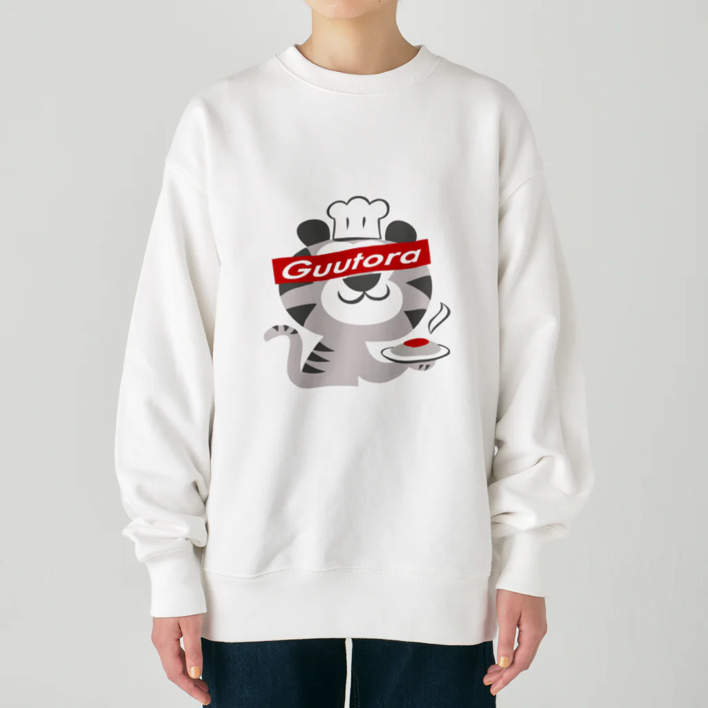 ぐぅトラキッチンの目隠しトラ Heavyweight Crew Neck Sweatshirt