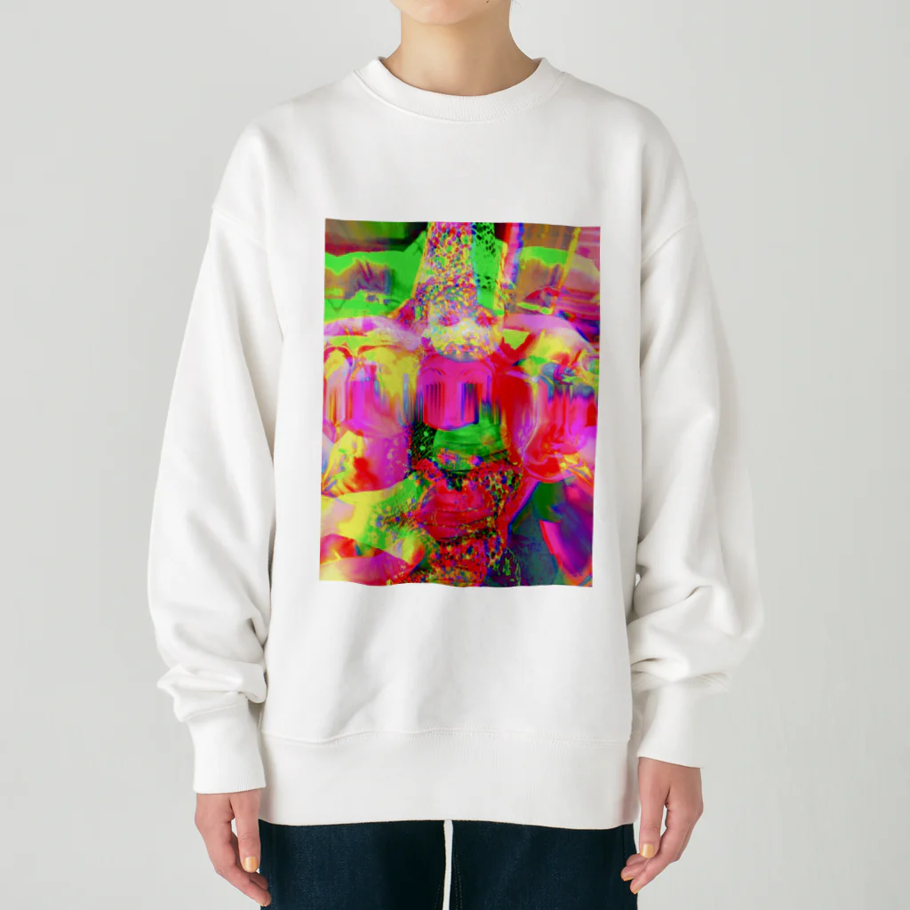 egg Artworks & the cocaine's pixの₵∅€Å|η≠￠₶₳η℘ Heavyweight Crew Neck Sweatshirt