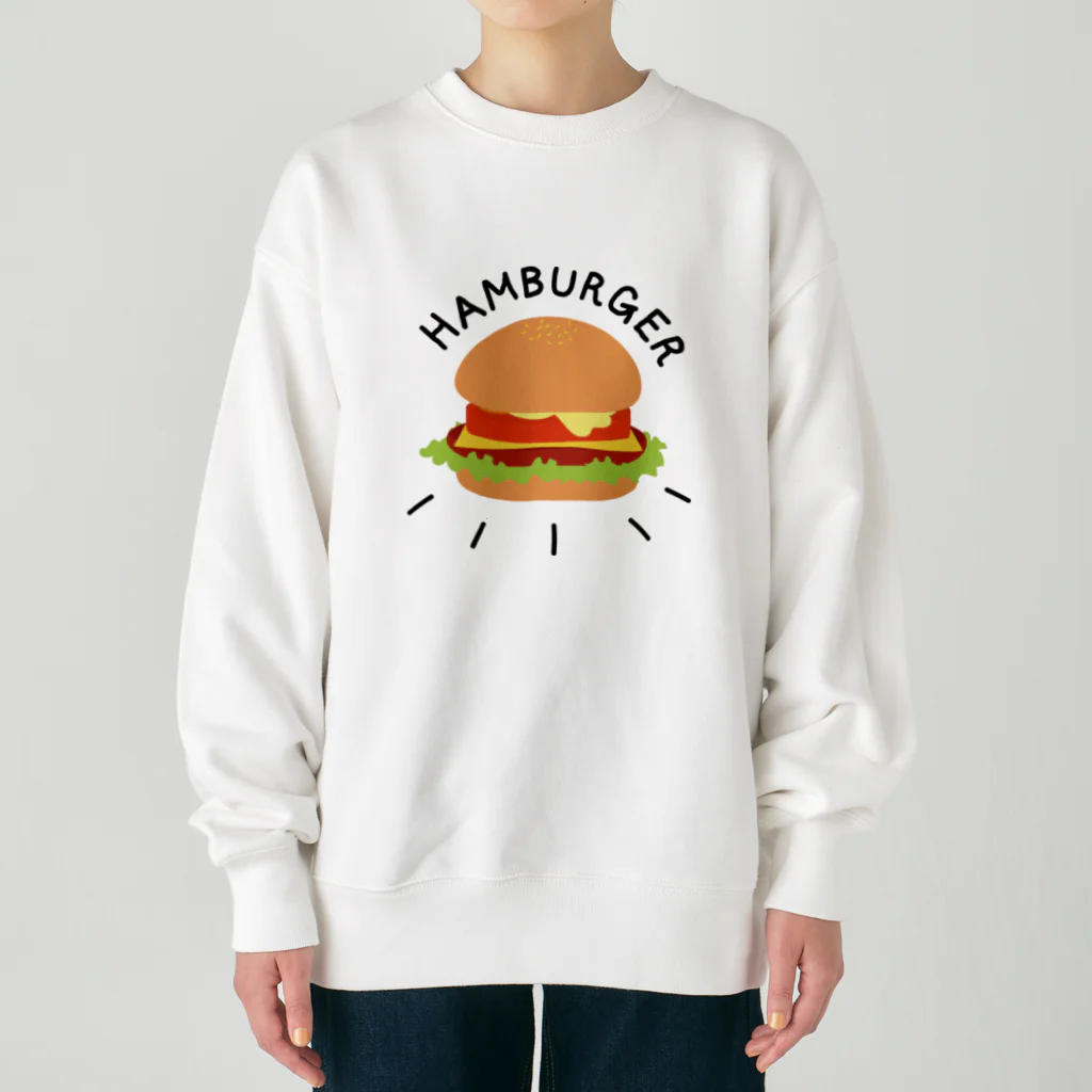 ぷるんぷるんストアのハンバーガーと言いつつチーズバーガー Heavyweight Crew Neck Sweatshirt