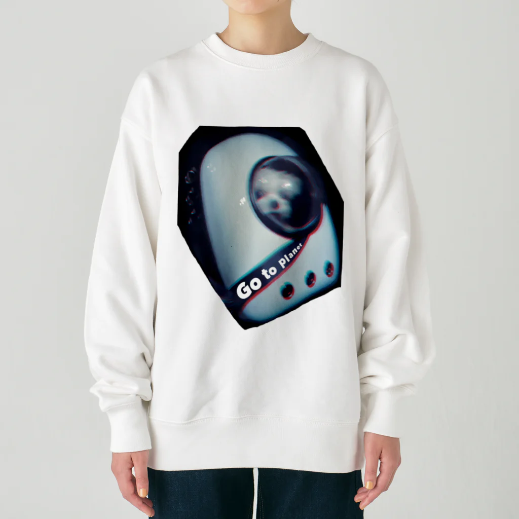 KOÜKIのスペースのえる Heavyweight Crew Neck Sweatshirt