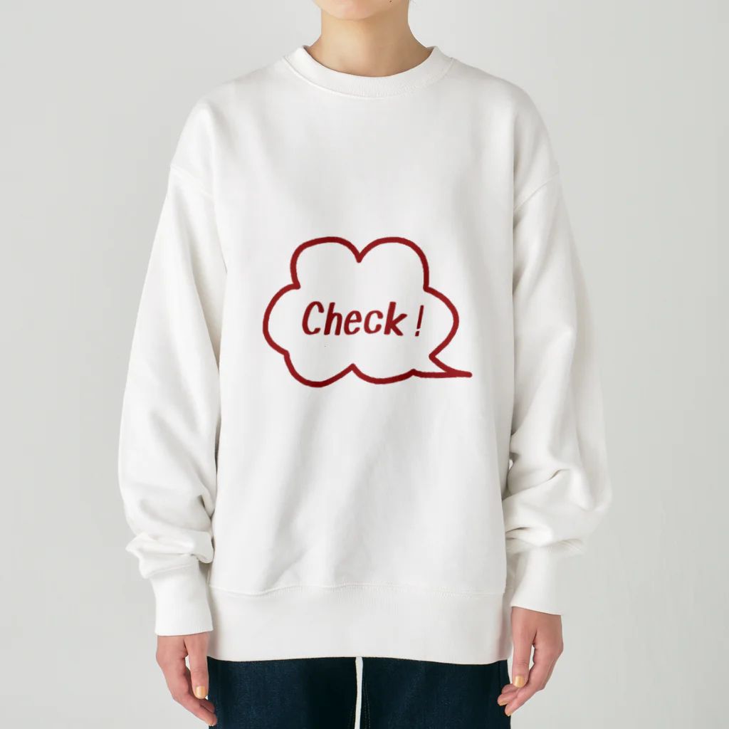 Teatime ティータイムのCheck！チェック✔︎ Heavyweight Crew Neck Sweatshirt