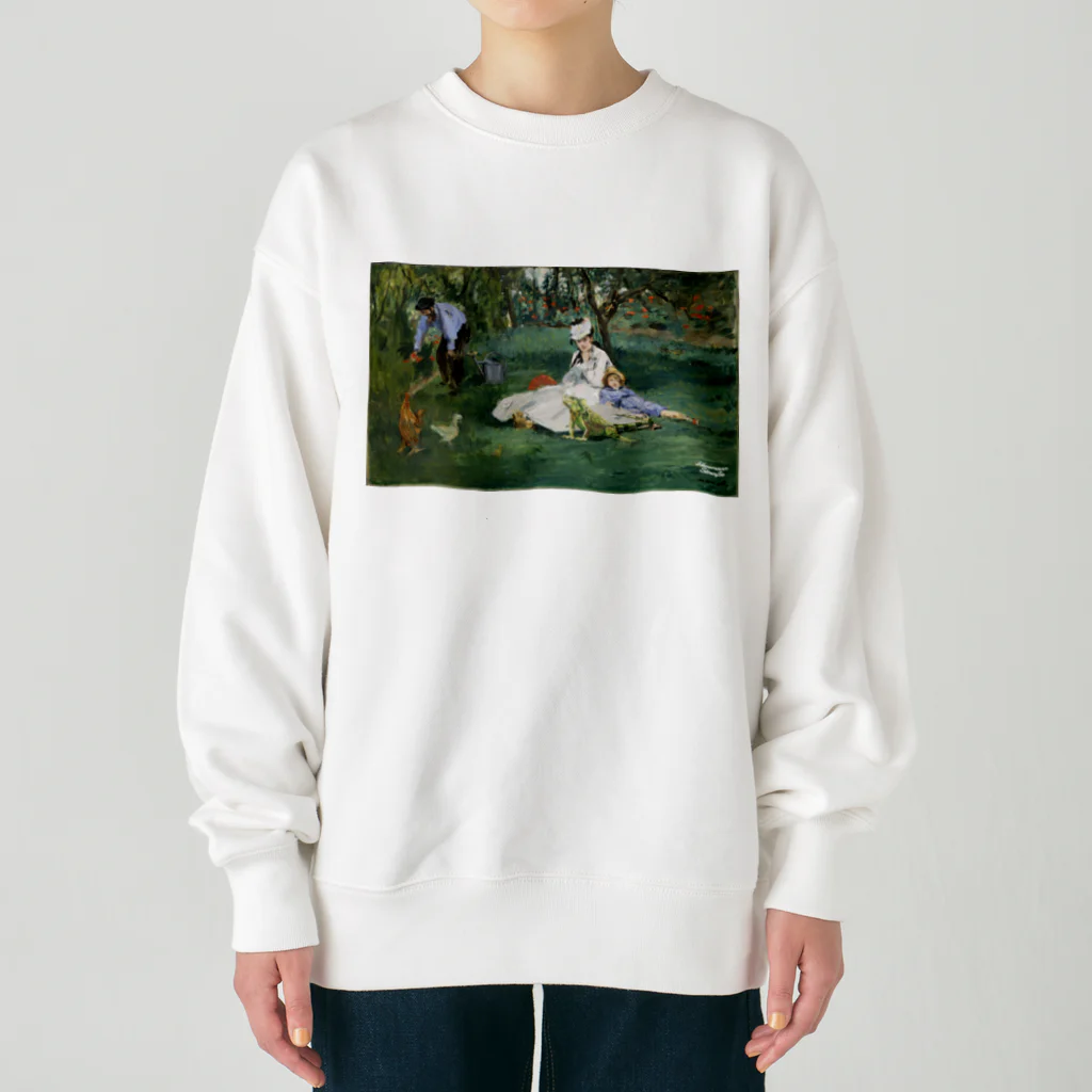 HermannStrasseのモネとグリーンイグアナ Heavyweight Crew Neck Sweatshirt