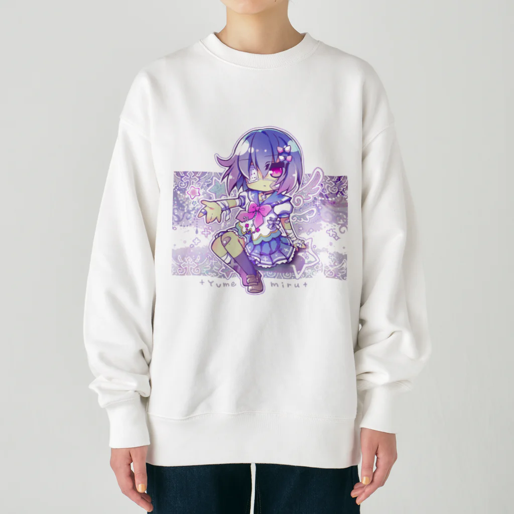 月蝕ざっか店＠SUZURIの<dolls>ユメミル Heavyweight Crew Neck Sweatshirt