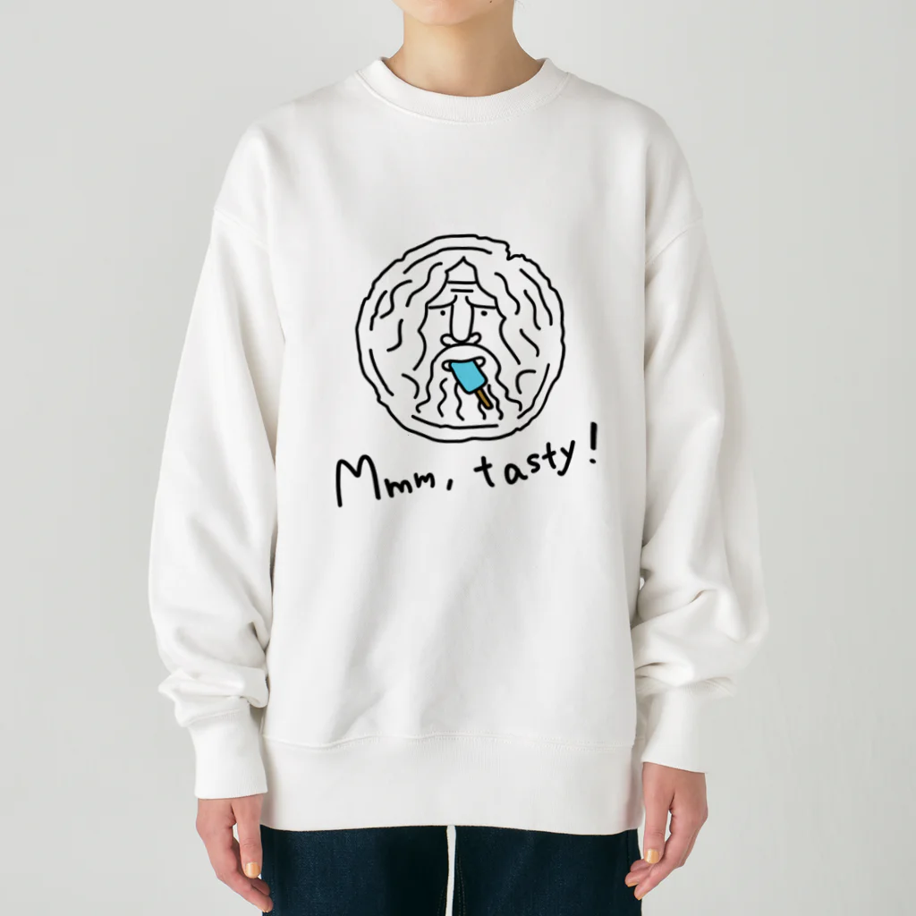 モリチエコの初めての味　ソーダアイス　Mouth of truth 真実の口 Heavyweight Crew Neck Sweatshirt