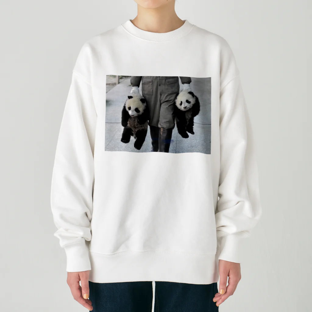 HKG パンダのパンダ誘拐 Heavyweight Crew Neck Sweatshirt