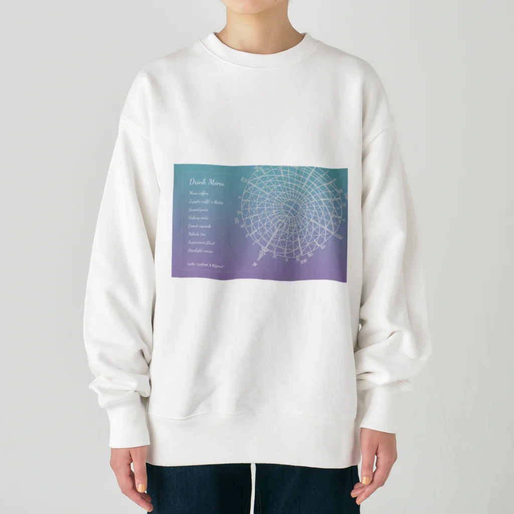 Coffret à bijouxの宇宙ドリンクメニューシリーズ Heavyweight Crew Neck Sweatshirt