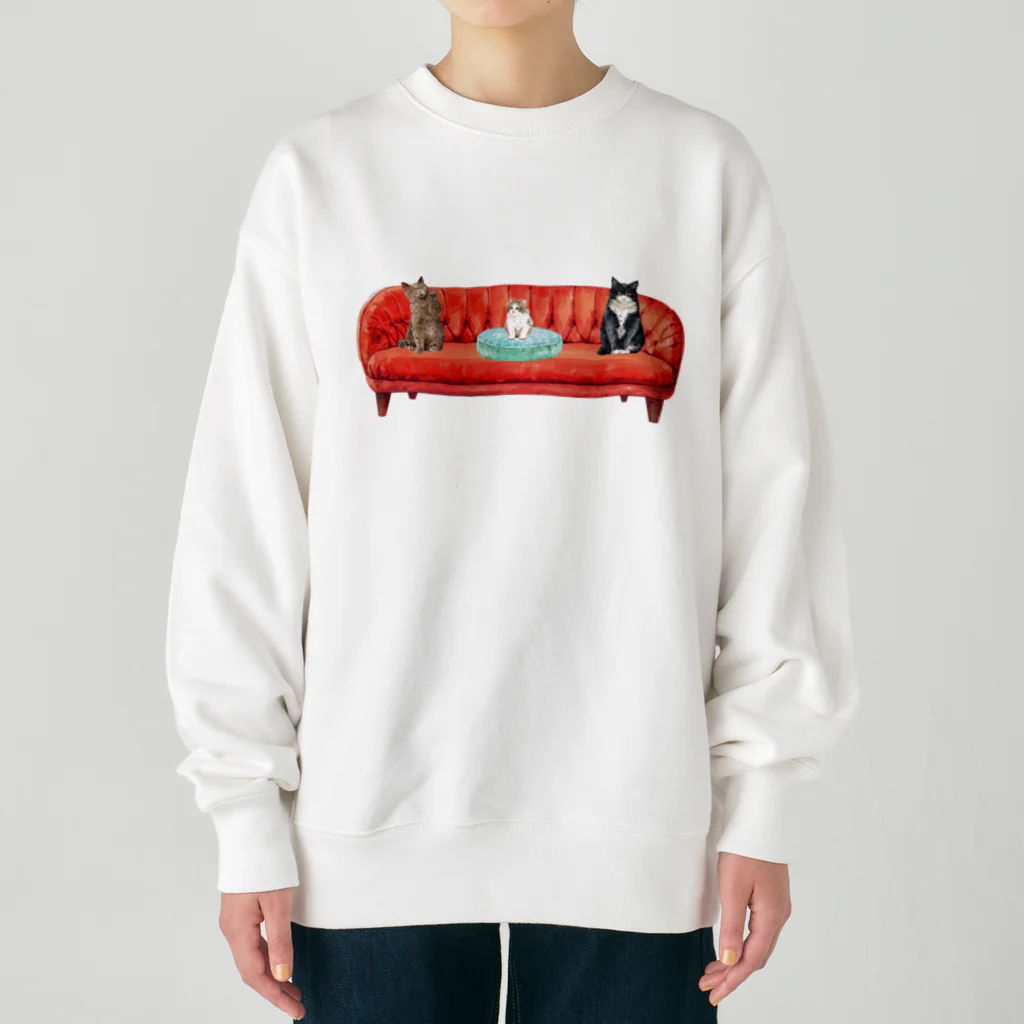 SANKAKU DESIGN STOREの新入りと古参の緊張感溢れるソーシャルディスタンス(社会的距離)。 Heavyweight Crew Neck Sweatshirt