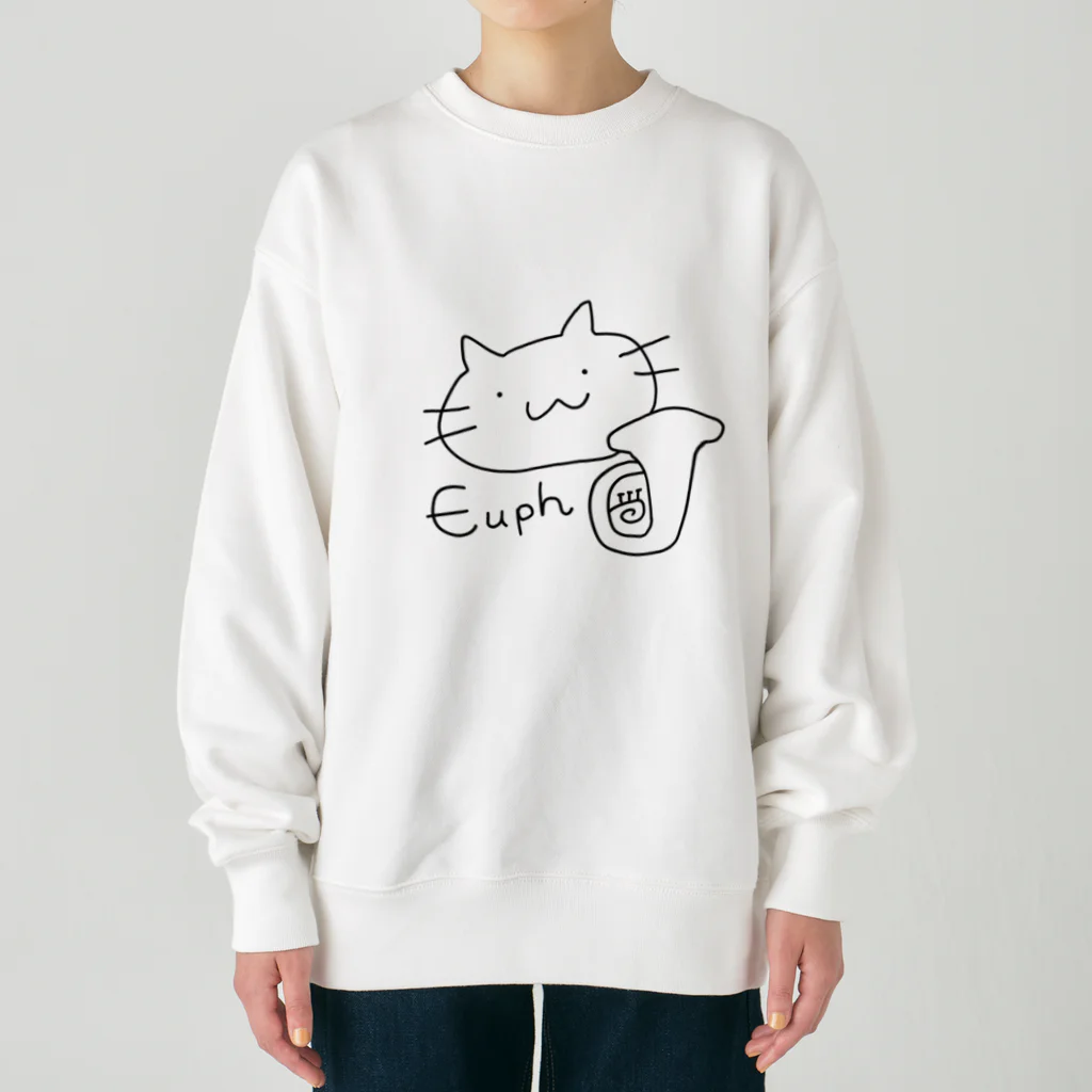 ゆーふぉねこちゃんのゆーふぉねこちゃん Heavyweight Crew Neck Sweatshirt