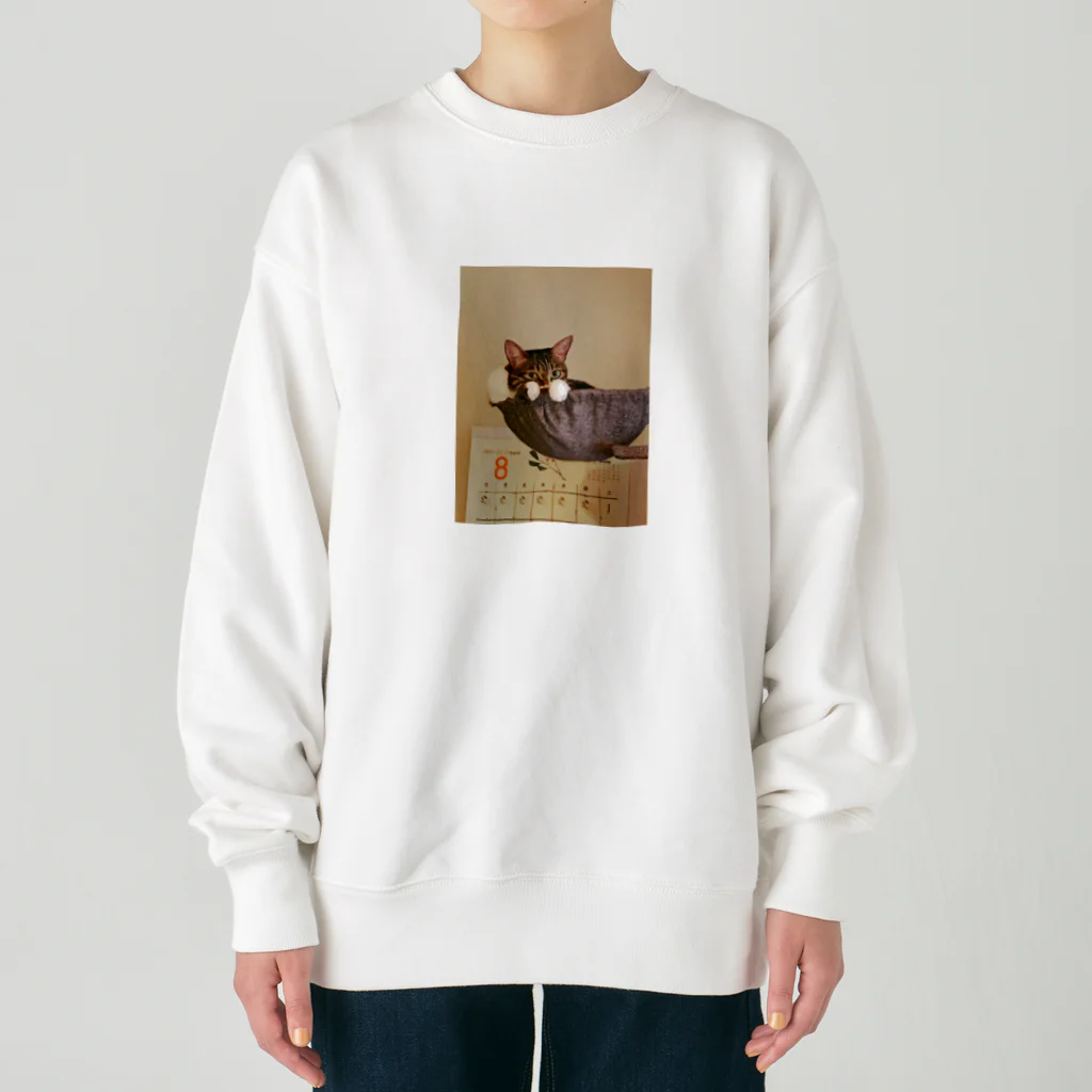 もぎ家の一族のたくらむ　ねこの　ゆめちゃん Heavyweight Crew Neck Sweatshirt