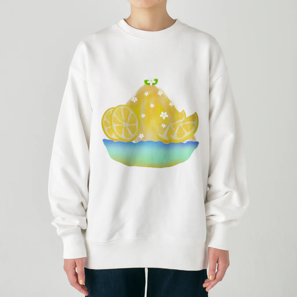 Lily bird（リリーバード）の蜂蜜レモンかき氷 Heavyweight Crew Neck Sweatshirt