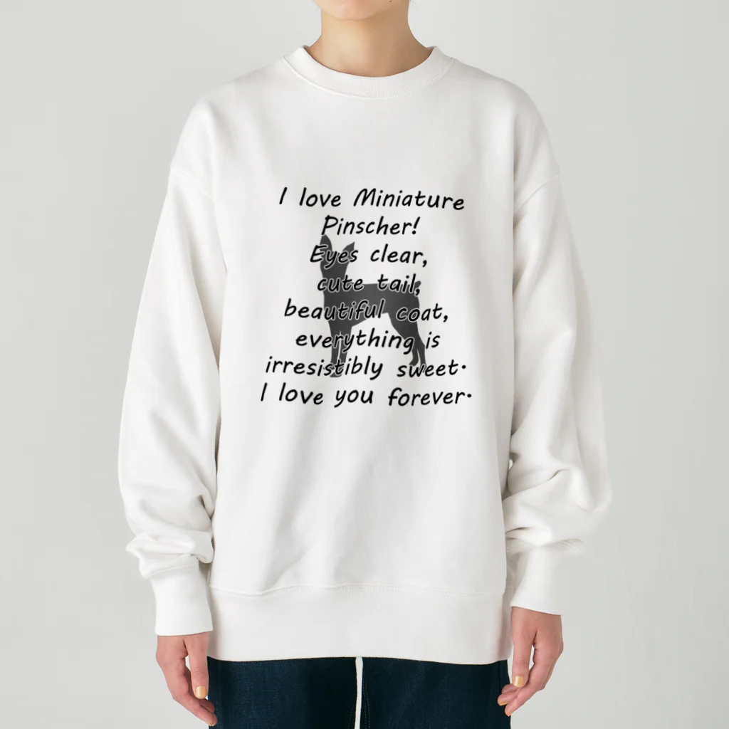 onehappinessのミニチュアピンシャー Heavyweight Crew Neck Sweatshirt