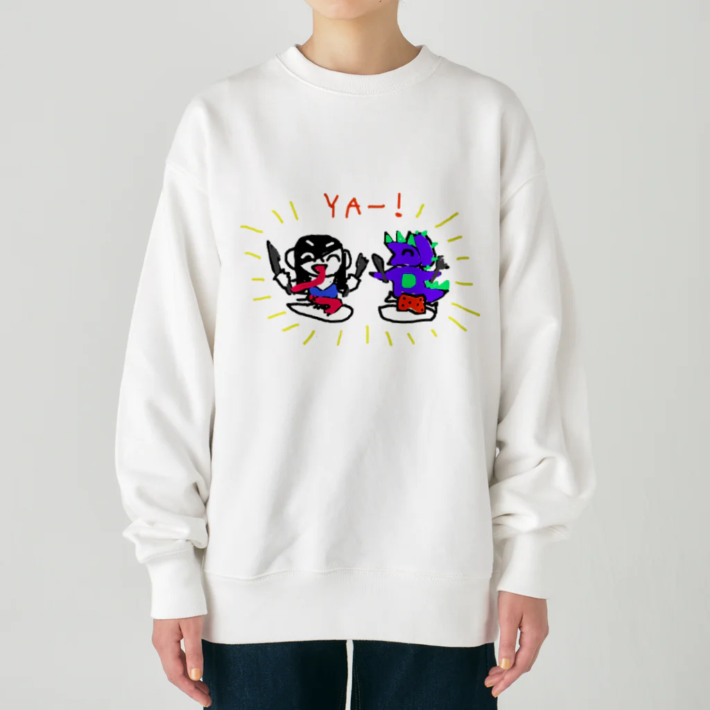 支配者様に投げ銭ショッッップのもぐもぐYA Heavyweight Crew Neck Sweatshirt