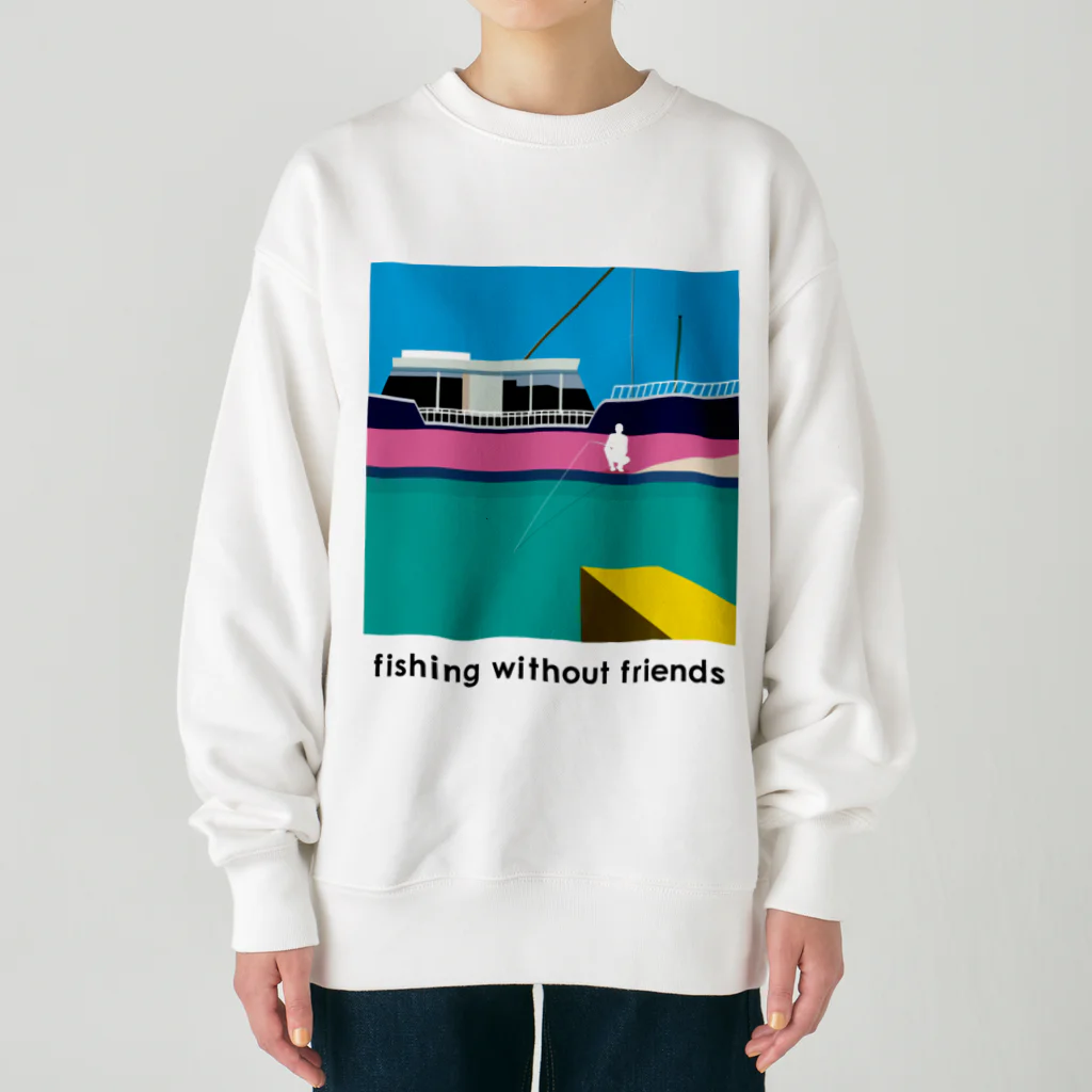 FISHING without FRIENDSのfishing without friends 1 Heavyweight Crew Neck Sweatshirt
