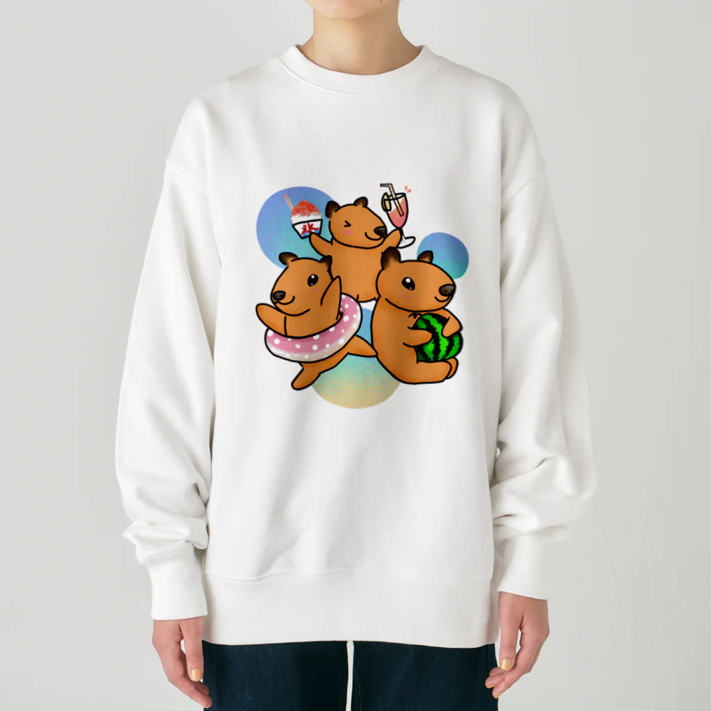 Lily bird（リリーバード）の夏を満喫！カピバラず♪2 Heavyweight Crew Neck Sweatshirt