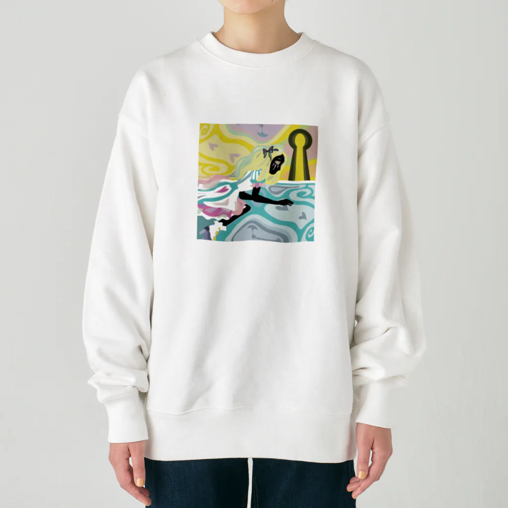 ~　羽 沙 妓 堂　~のAlice's adventures in Wonderland（Alice）/by animalinka Heavyweight Crew Neck Sweatshirt