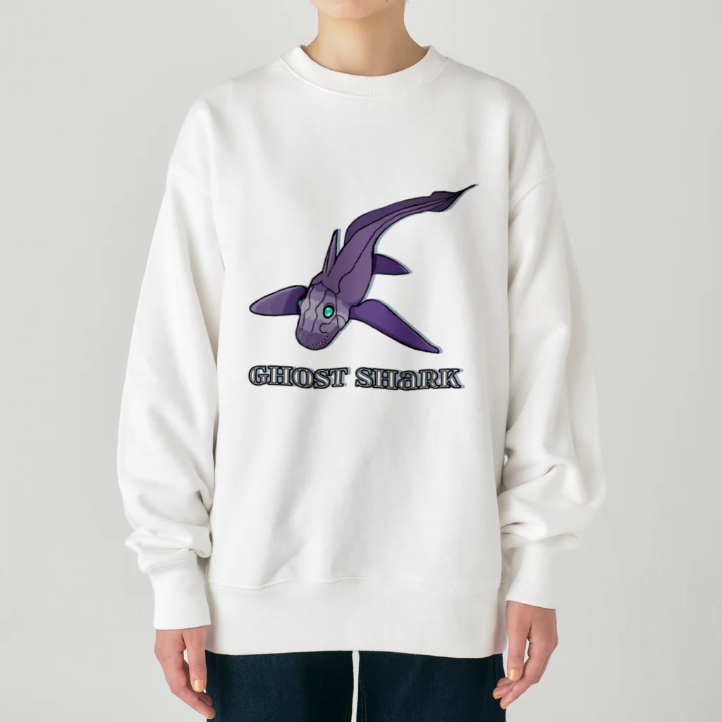 LalaHangeulのGhost Shark Heavyweight Crew Neck Sweatshirt