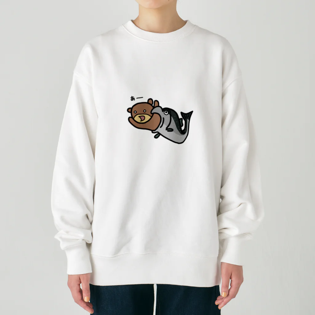 SHOP ベアたんの熊鮭 Heavyweight Crew Neck Sweatshirt