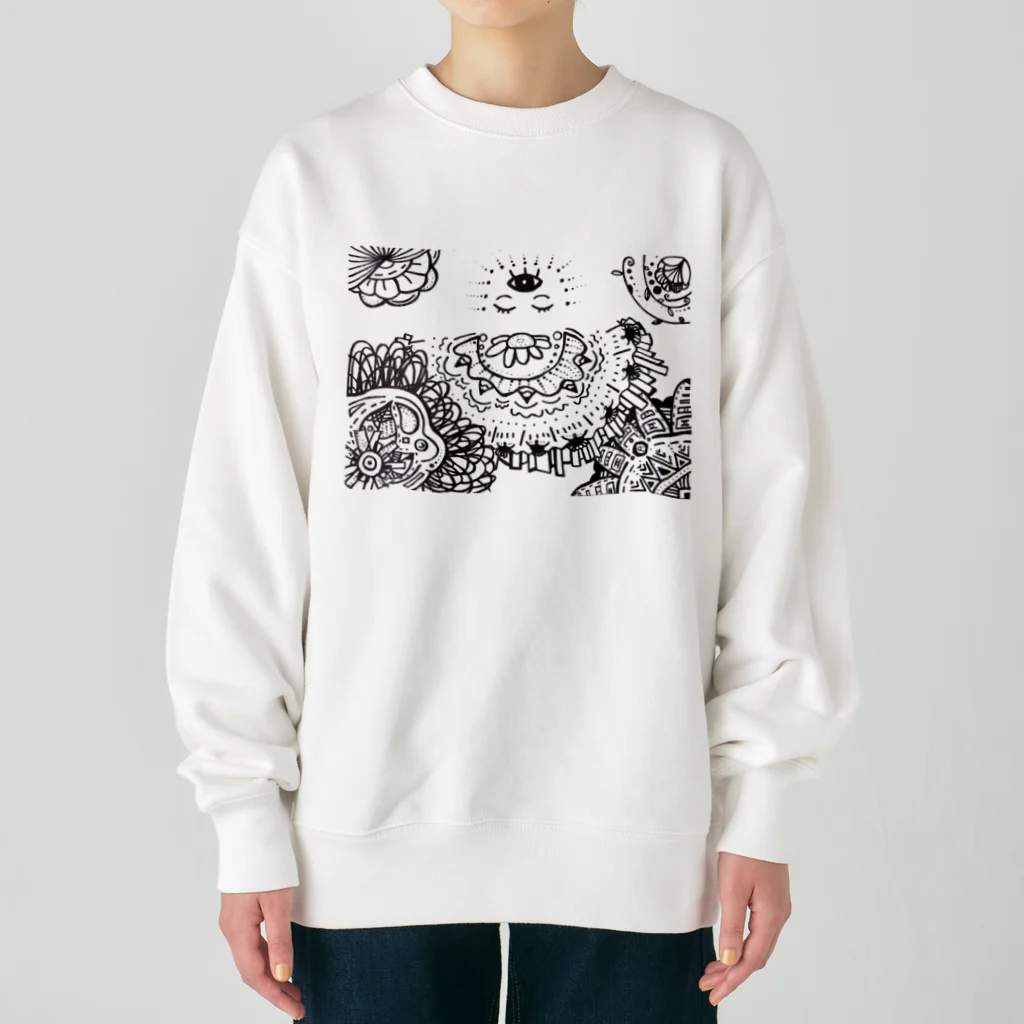 maru houseの祈りの女神 Heavyweight Crew Neck Sweatshirt