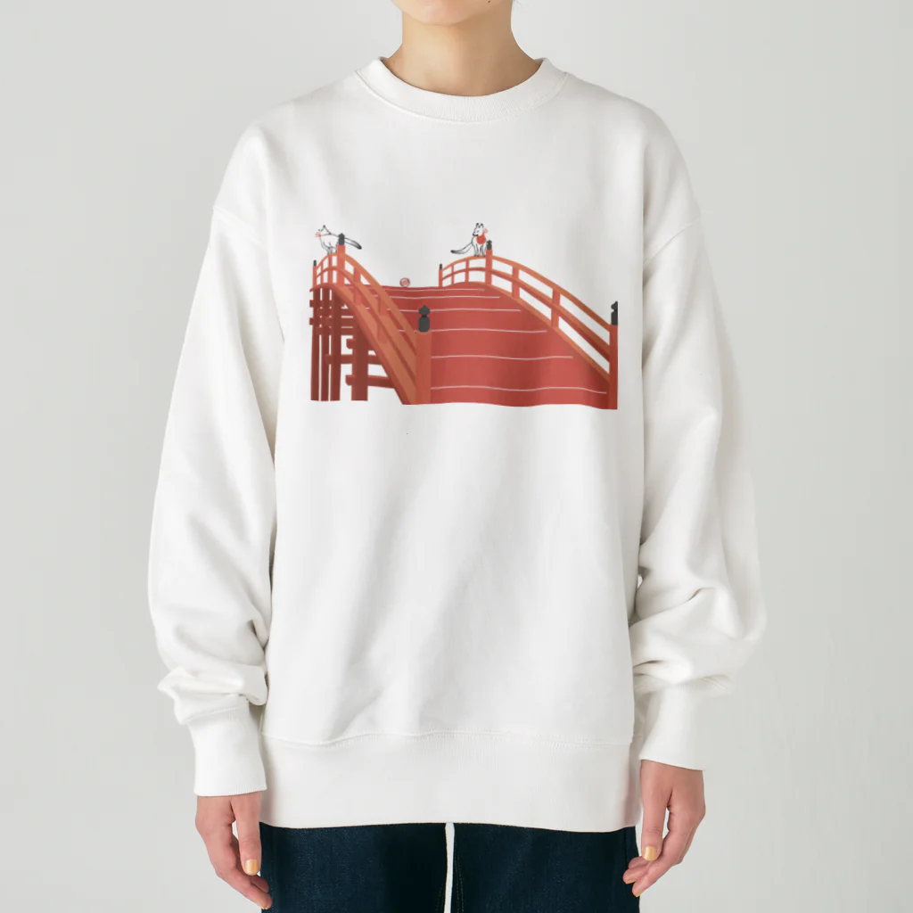 Amiの狐の赤太鼓橋 Heavyweight Crew Neck Sweatshirt