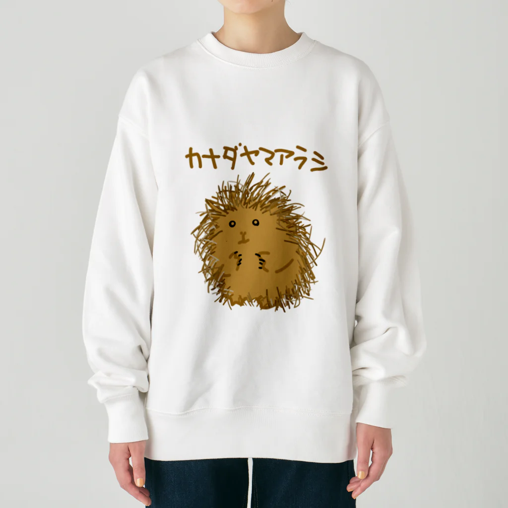 いきものや　のの（別館）のカナダヤマアラシ Heavyweight Crew Neck Sweatshirt