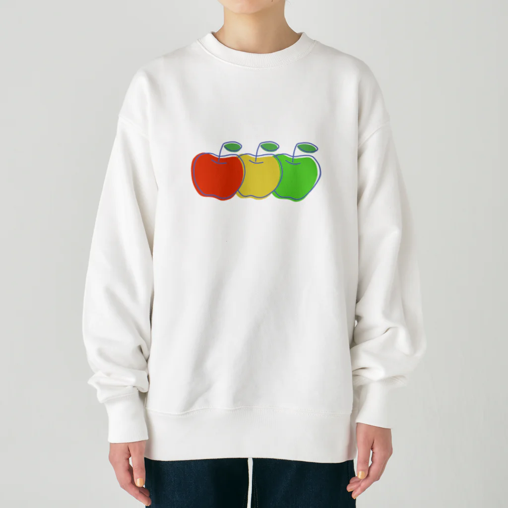 ハナのお店のりんご三兄弟 Heavyweight Crew Neck Sweatshirt