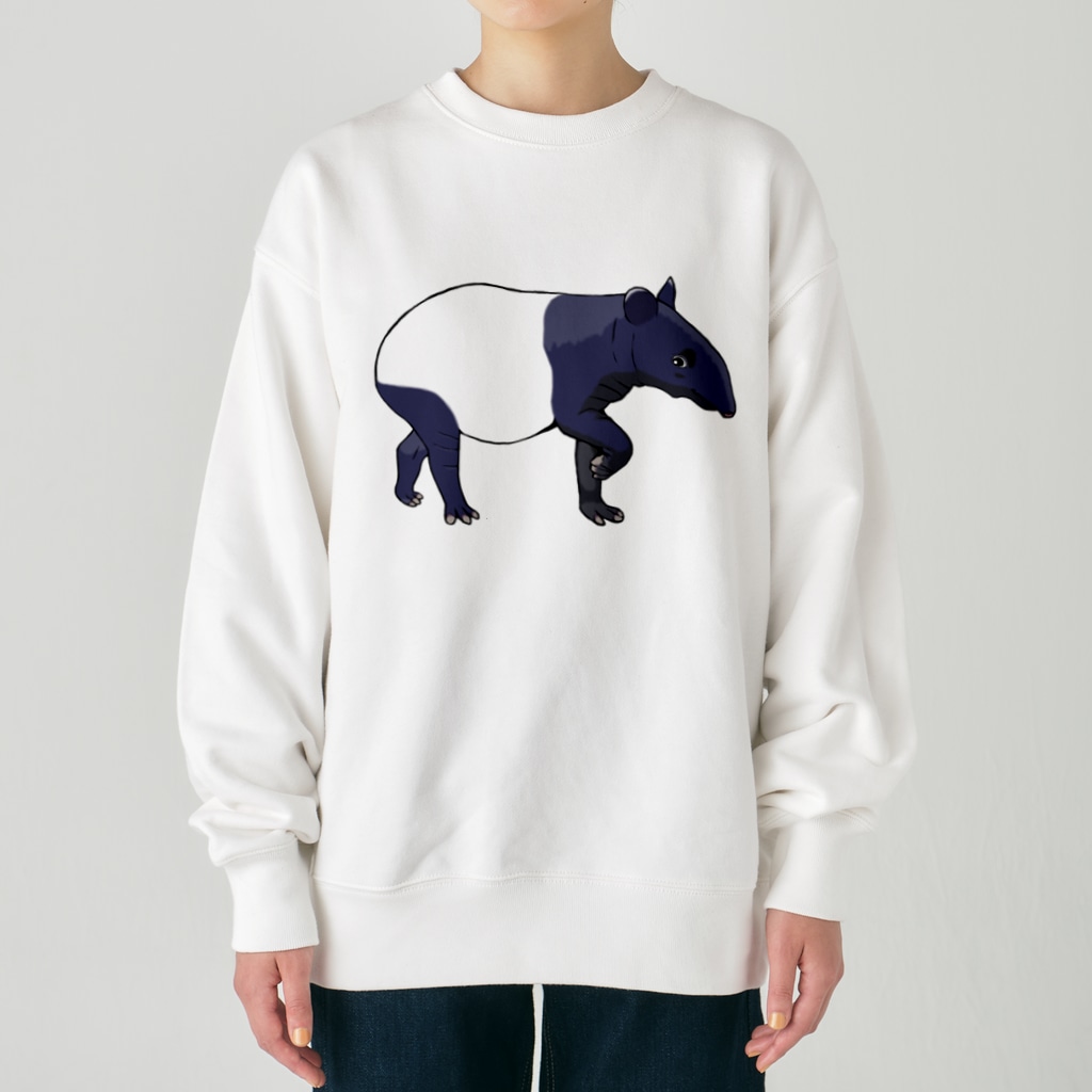 LalaHangeulのマレーバク母さん　文字無し Heavyweight Crew Neck Sweatshirt