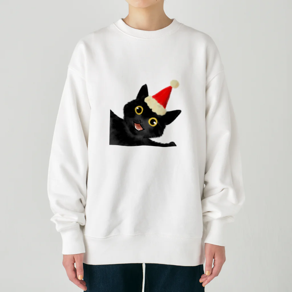 SHOP ベアたんの黒猫のやまとくん Heavyweight Crew Neck Sweatshirt