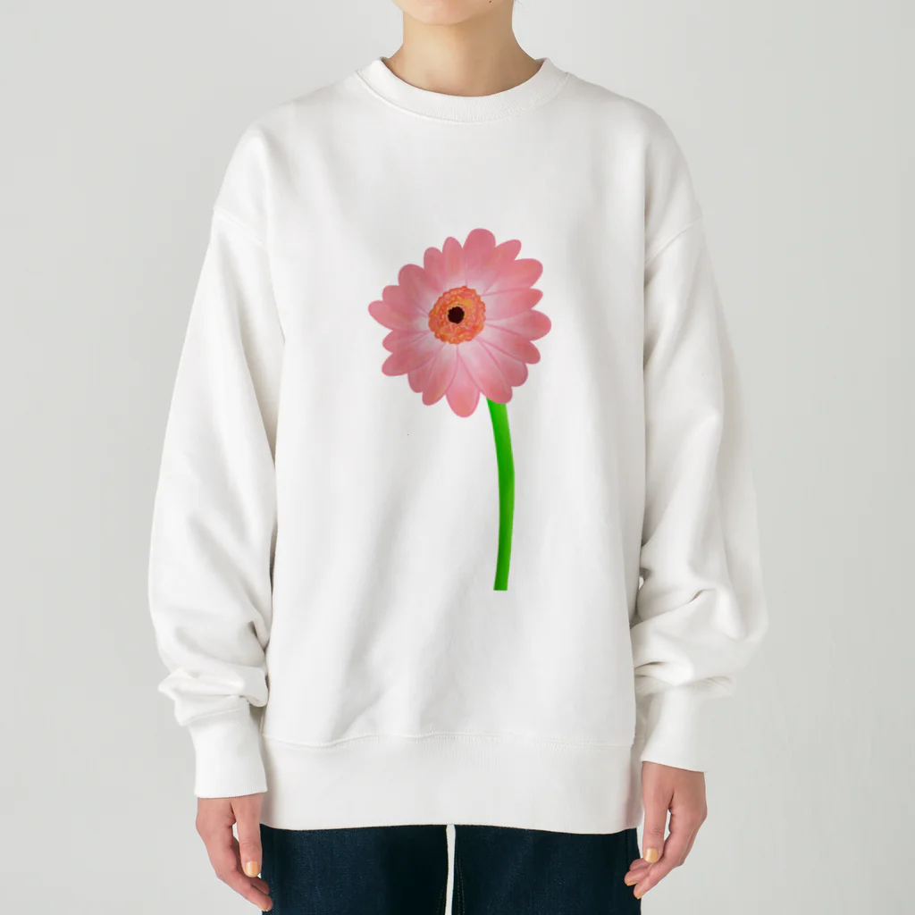 Lily bird（リリーバード）の桃色ガーベラ１輪 Heavyweight Crew Neck Sweatshirt