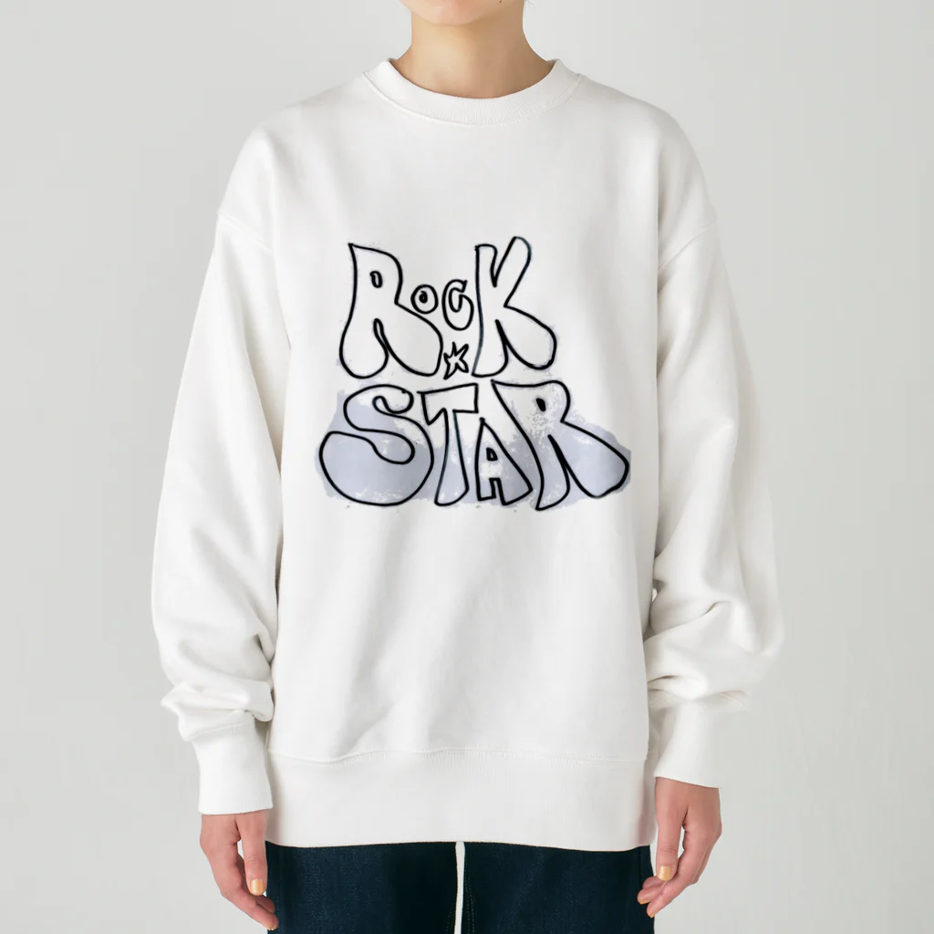 Rock★Star Guitar School 公式GoodsのRock Star Heavyweight Crew Neck Sweatshirt