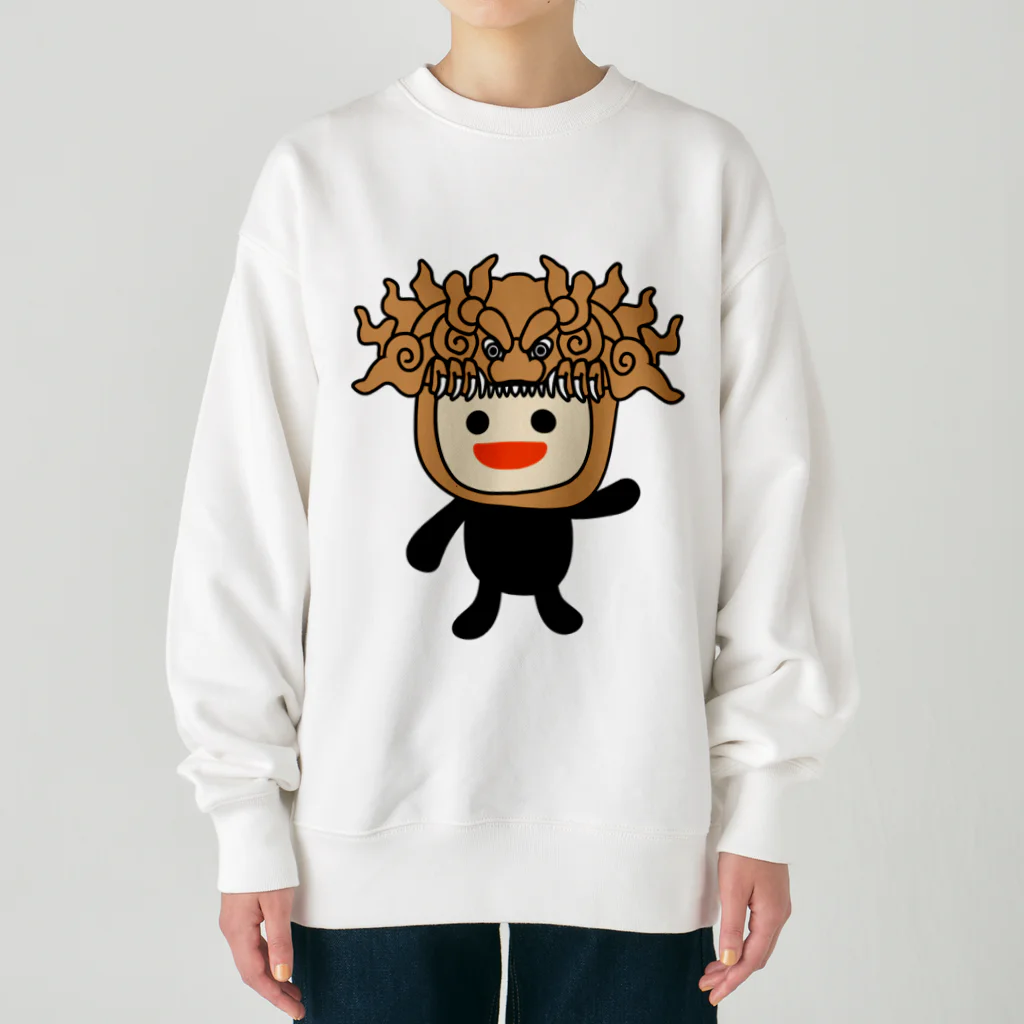 ヨープキャンが気になったの獅子噛っ子 Heavyweight Crew Neck Sweatshirt