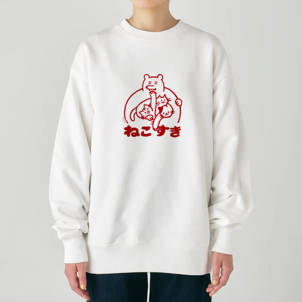 yukkeのねこすき Heavyweight Crew Neck Sweatshirt