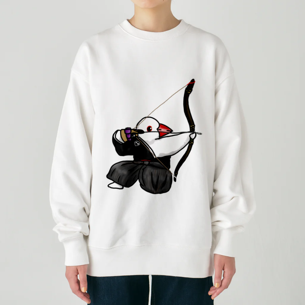 Lily bird（リリーバード）の踞射の弓道部んちょ Heavyweight Crew Neck Sweatshirt