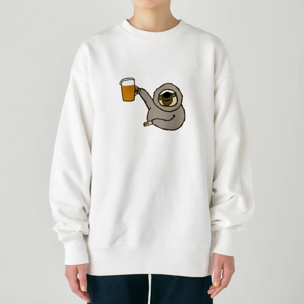 ＋Whimsyのなまけものビール Heavyweight Crew Neck Sweatshirt