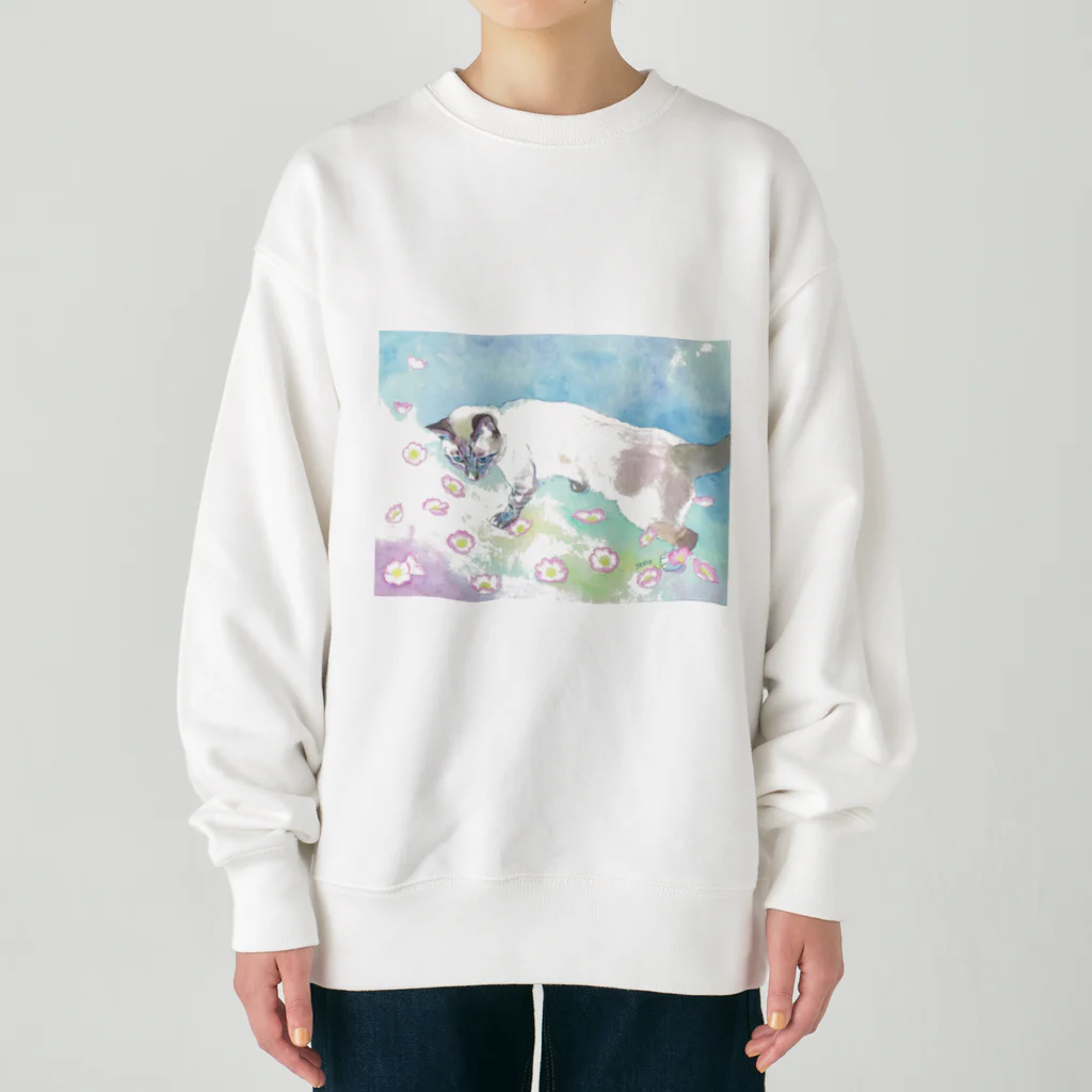 りとるたまの自由な心 Heavyweight Crew Neck Sweatshirt