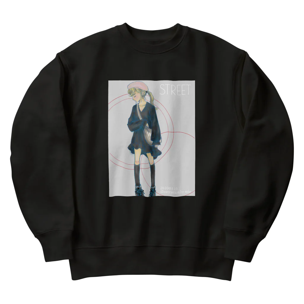 mielagoonのSTREET-Girl Heavyweight Crew Neck Sweatshirt