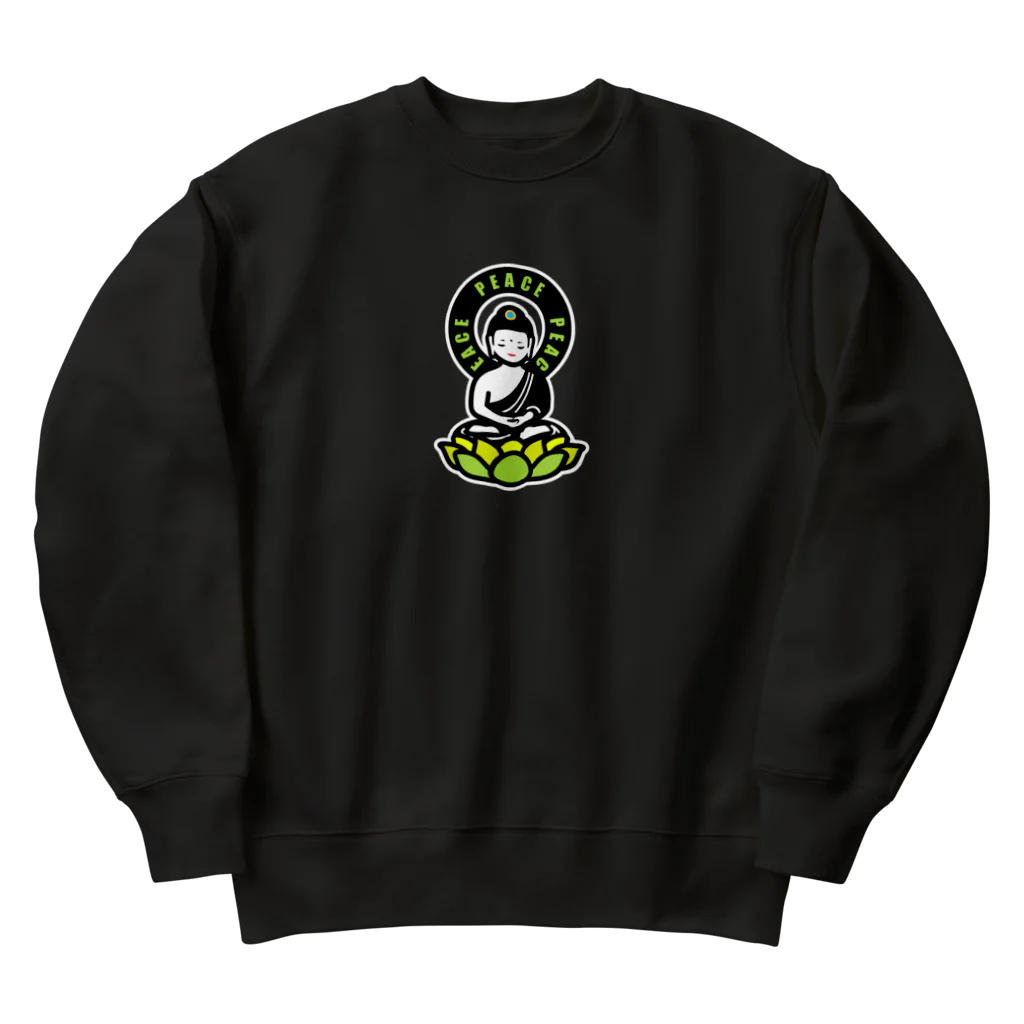 くねくね道のPEACE BUDDHA Heavyweight Crew Neck Sweatshirt