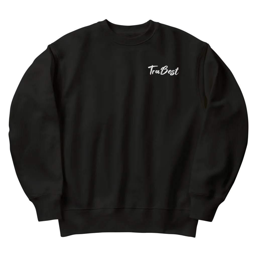 トト / TraBest - コスパの良い旅Vlogの全3色 白ロゴ 白字バックプリント ヘビーウェイトスウェット Heavyweight Crew Neck Sweatshirt