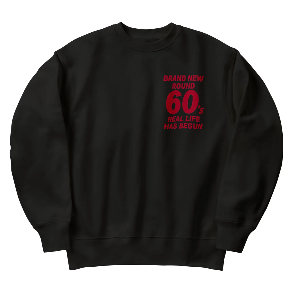 キッズモード某のROUND60 / 還暦＆アラ還を軽やかにすごすロゴ Heavyweight Crew Neck Sweatshirt