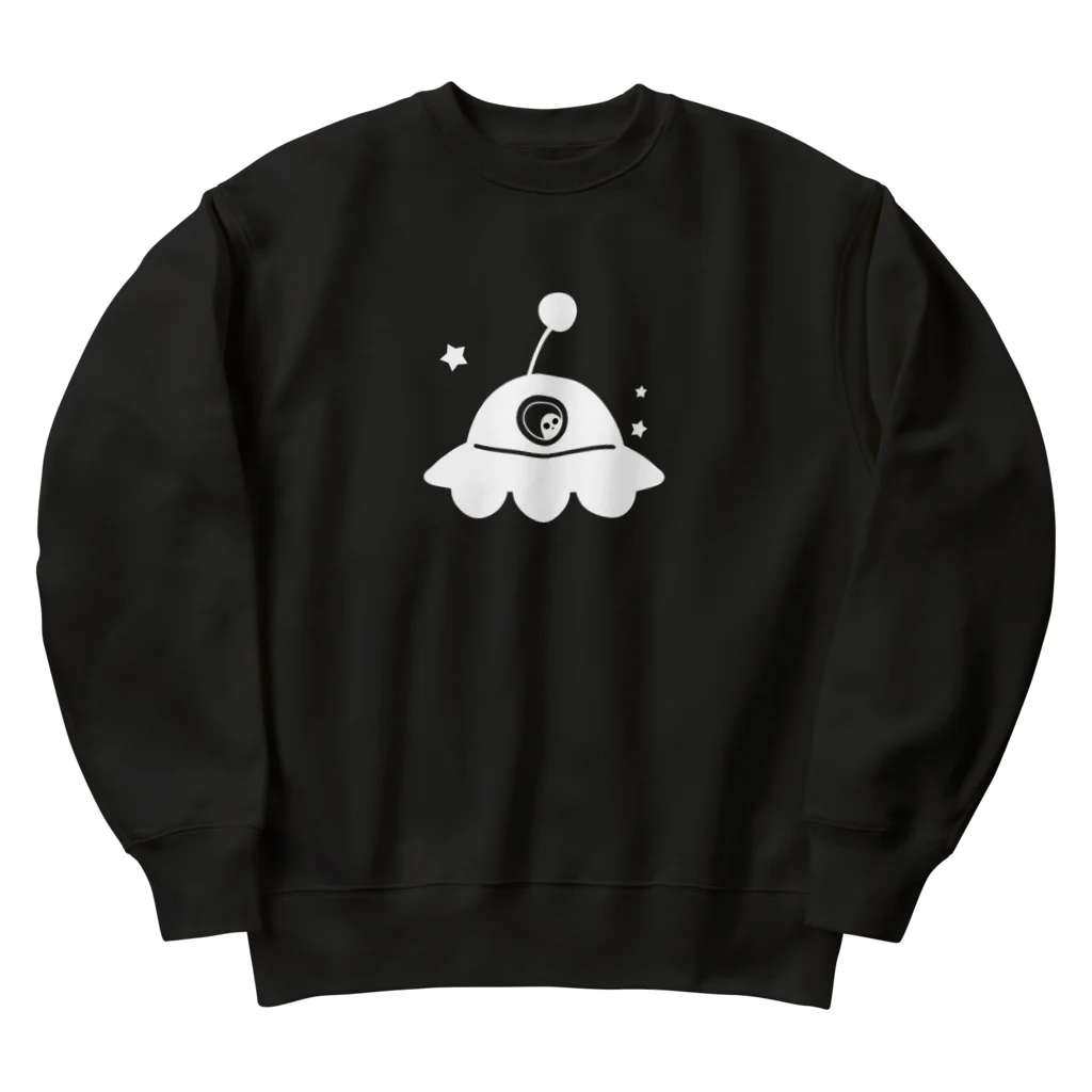 cosmicatiromのUFO 白 Heavyweight Crew Neck Sweatshirt