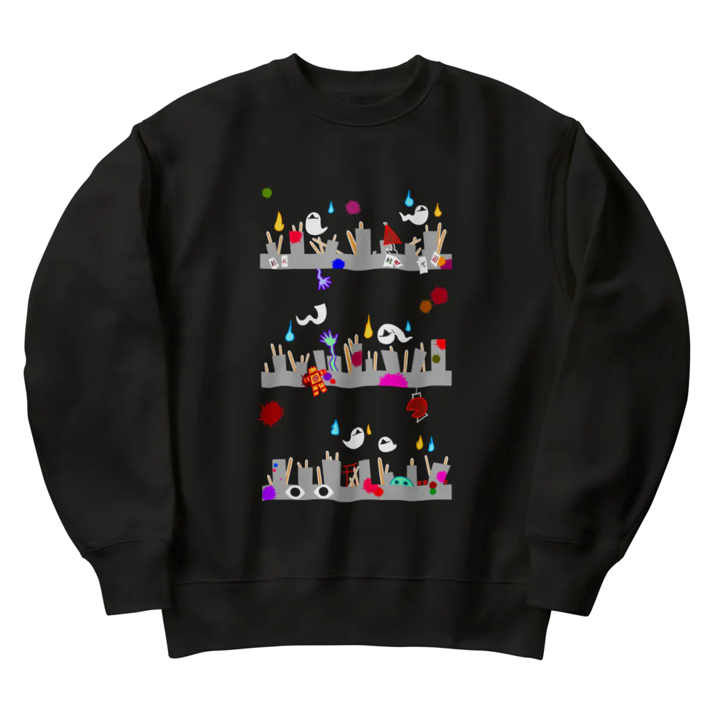 cosmicatiromのおばけ Heavyweight Crew Neck Sweatshirt