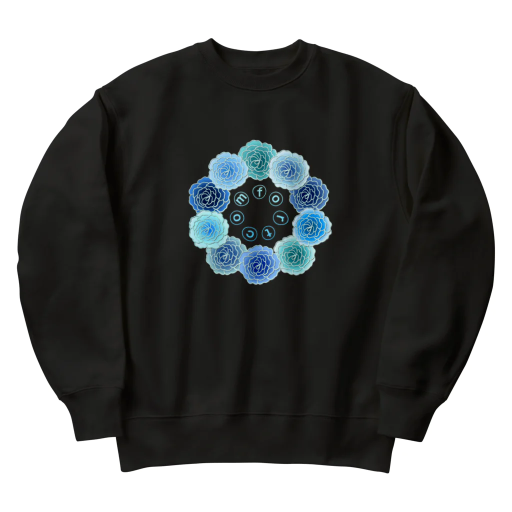 𝖕𝖊𝖙𝖎𝖙 ❋ 𝖗𝖊𝖕𝖔𝖘【 ﾌﾟﾃｨ・ﾙ ﾎﾟ 】の🔵comfort〜ブルーバージョン 🔵 Heavyweight Crew Neck Sweatshirt