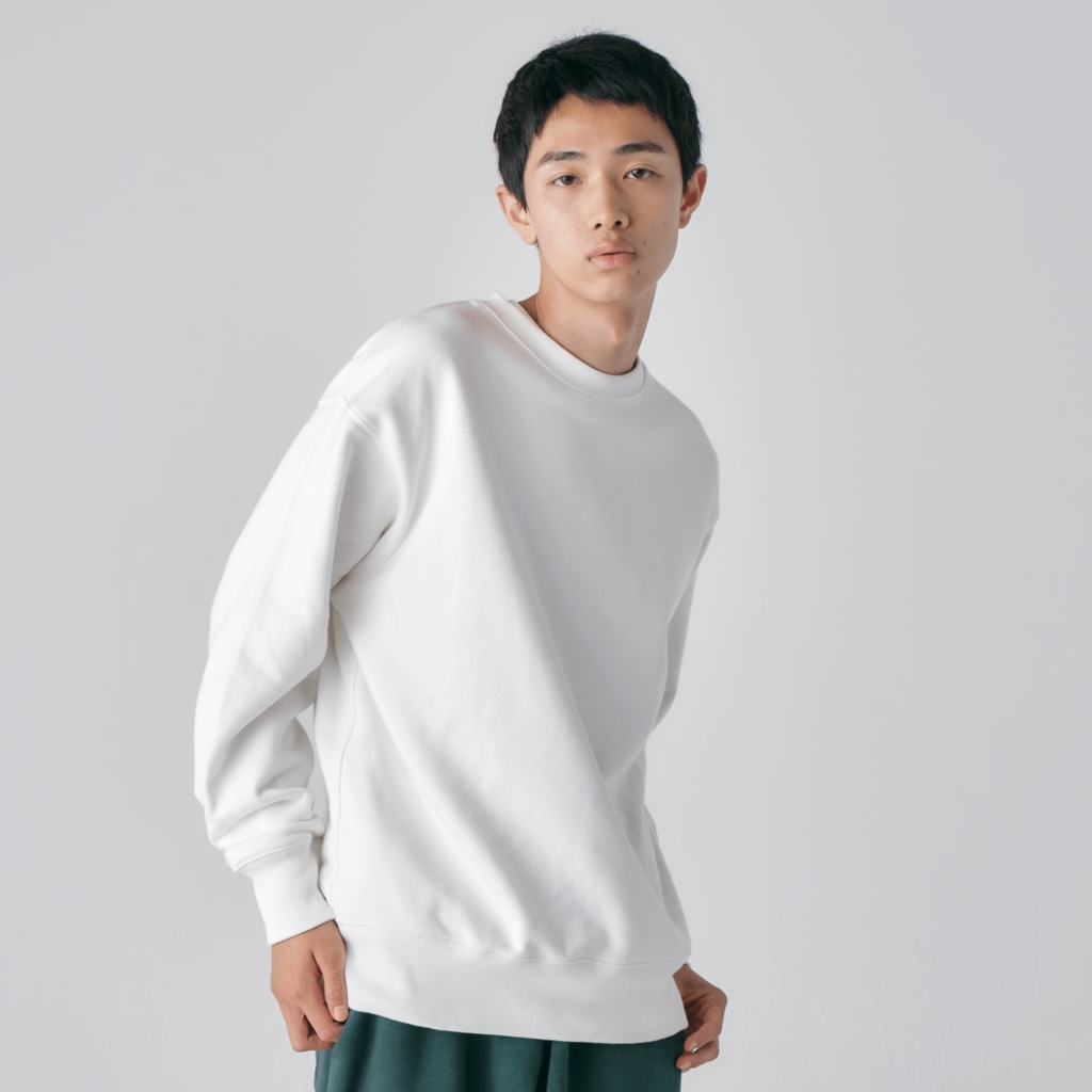 Too fool campers Shop!のキャンプは楽しむもの01(白文字) Heavyweight Crew Neck Sweatshirt