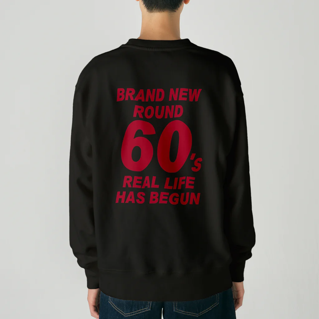 キッズモード某のROUND60 / 還暦＆アラ還を軽やかにすごすロゴ Heavyweight Crew Neck Sweatshirt